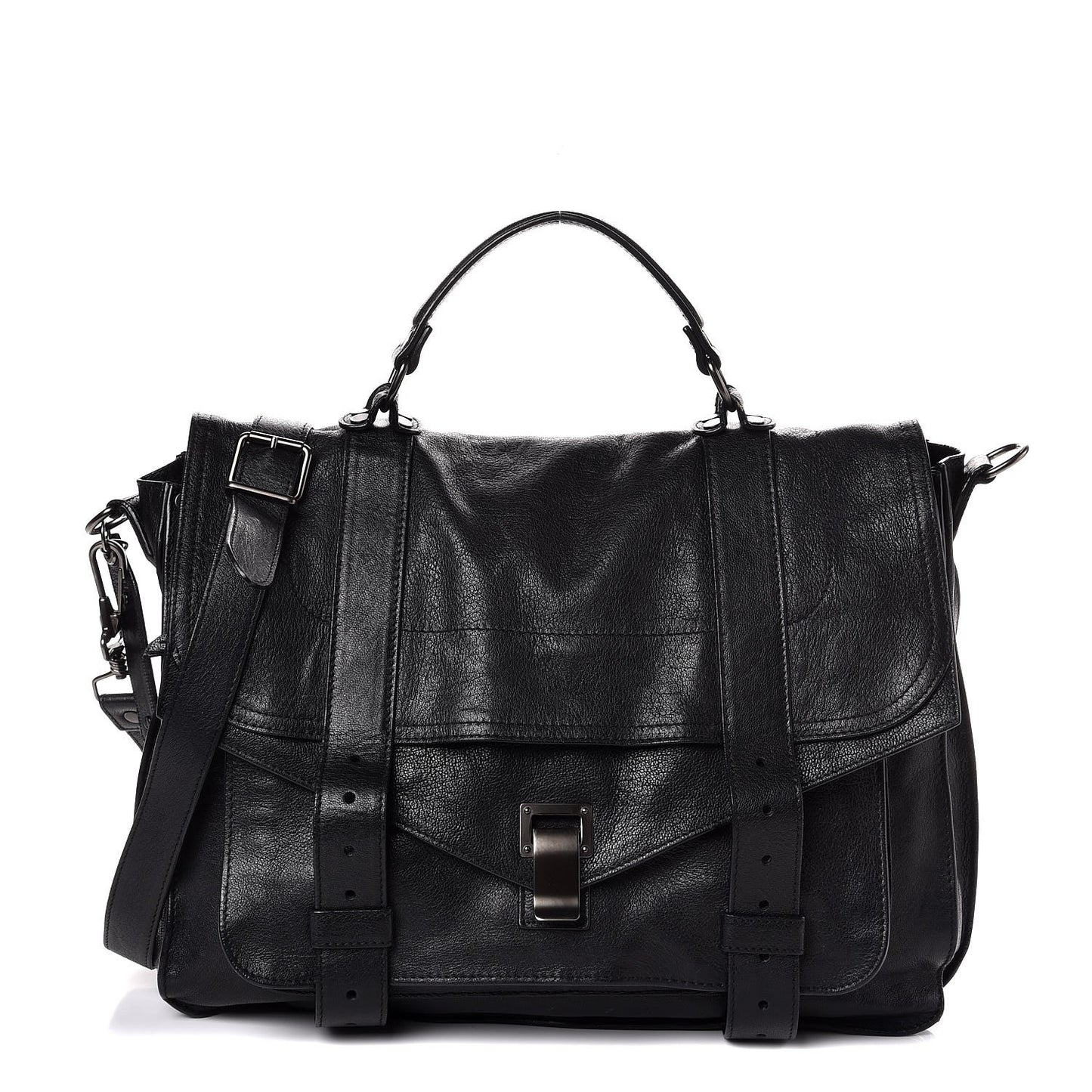 Lambskin Medium PS1 Satchel Black