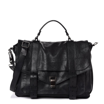 Proenza Schouler Lambskin Medium PS1 Satchel Black 1 of 7