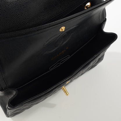 Chanel Caviar Quilted Medium Double Flap Black 8 of 8
