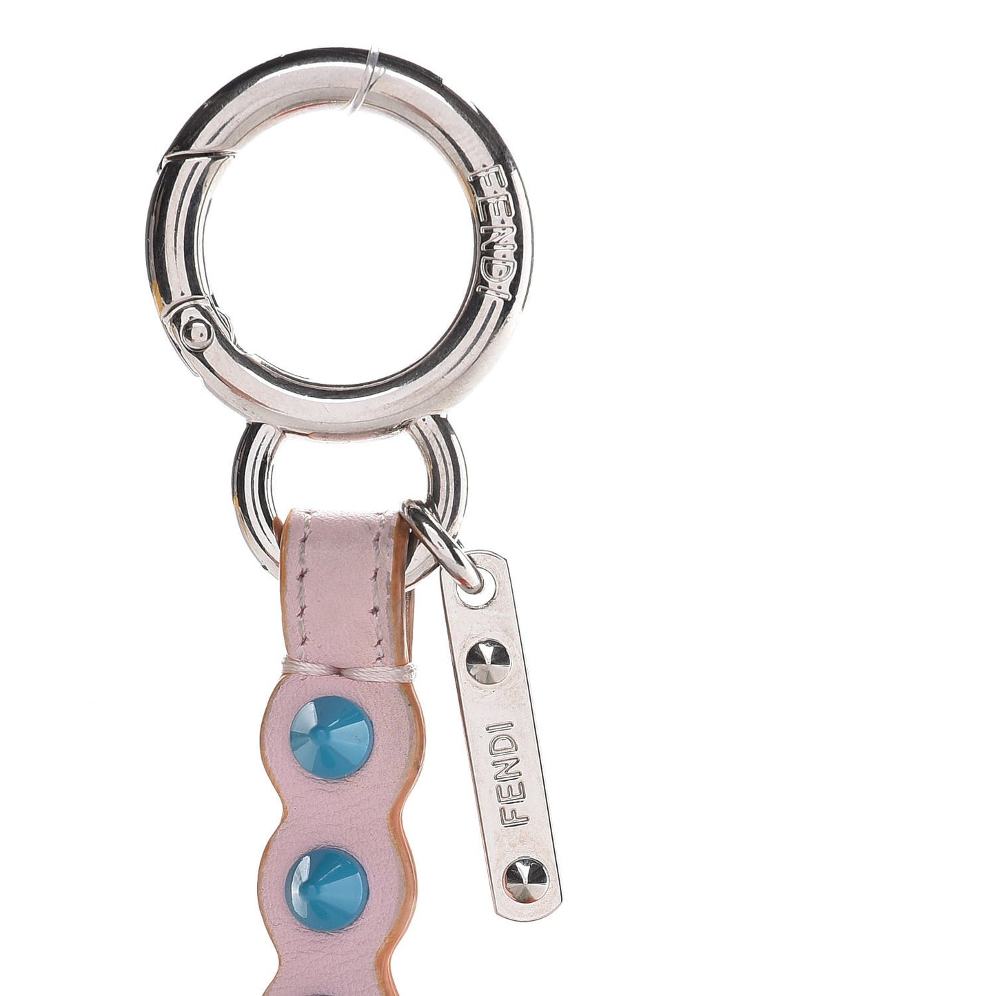 Mink Fur Calfskin Fun Fair Bag Charm Multicolor