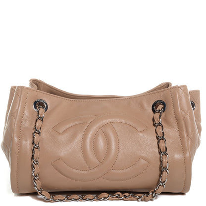 Chanel Calfskin Executive Large Bowler Dark Beige 1 of 7