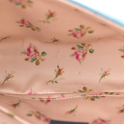 Gucci Denim Matelasse Mini Pearly GG Marmont Shoulder Bag Blue 5 of 10