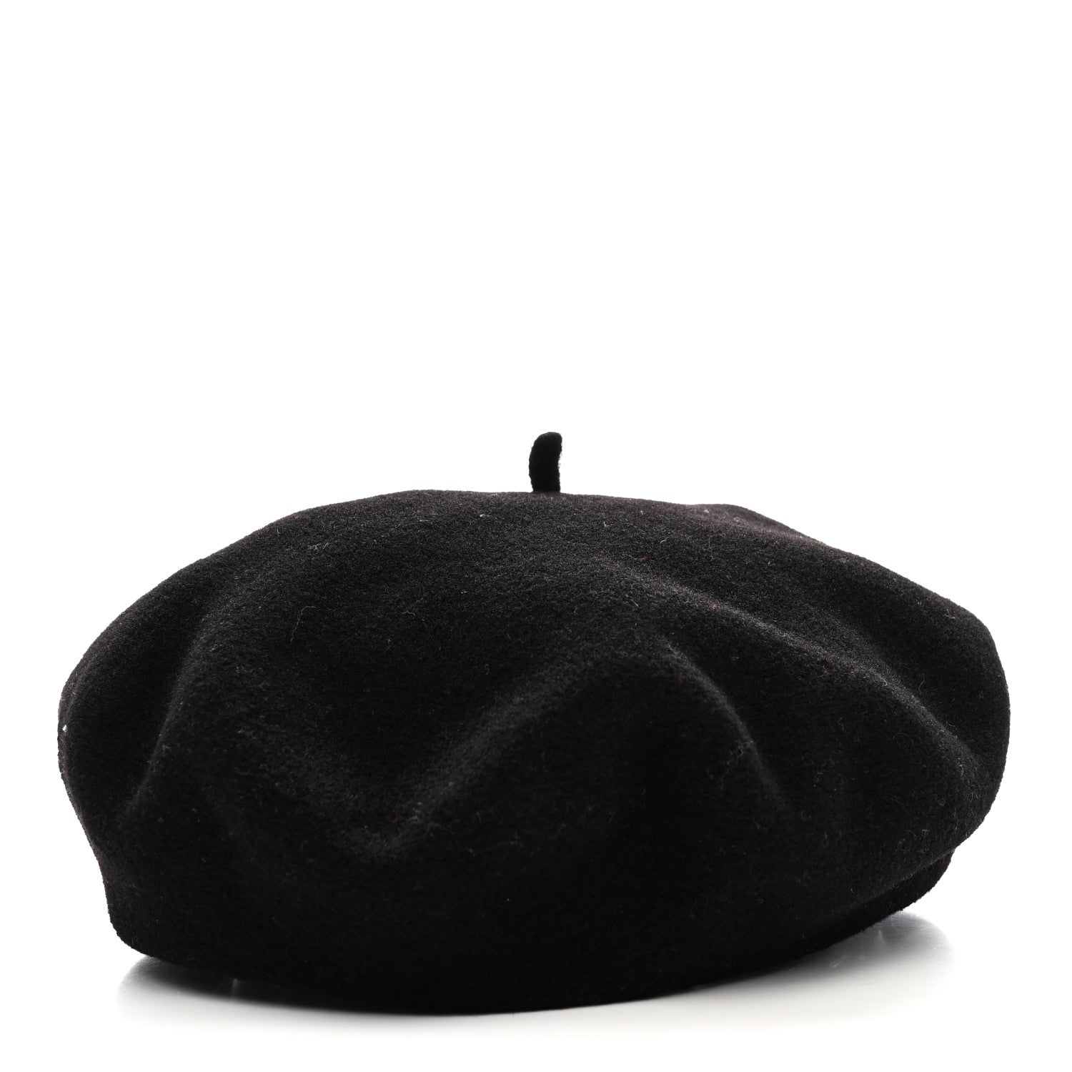 Hermes Merino Wool Silk Brides de Gala En Desordre Bonnie Beret 58 Black 3 of 10