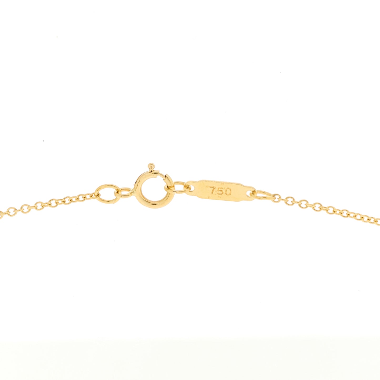 18k Yellow Gold Cross Stitch Pendant Necklace