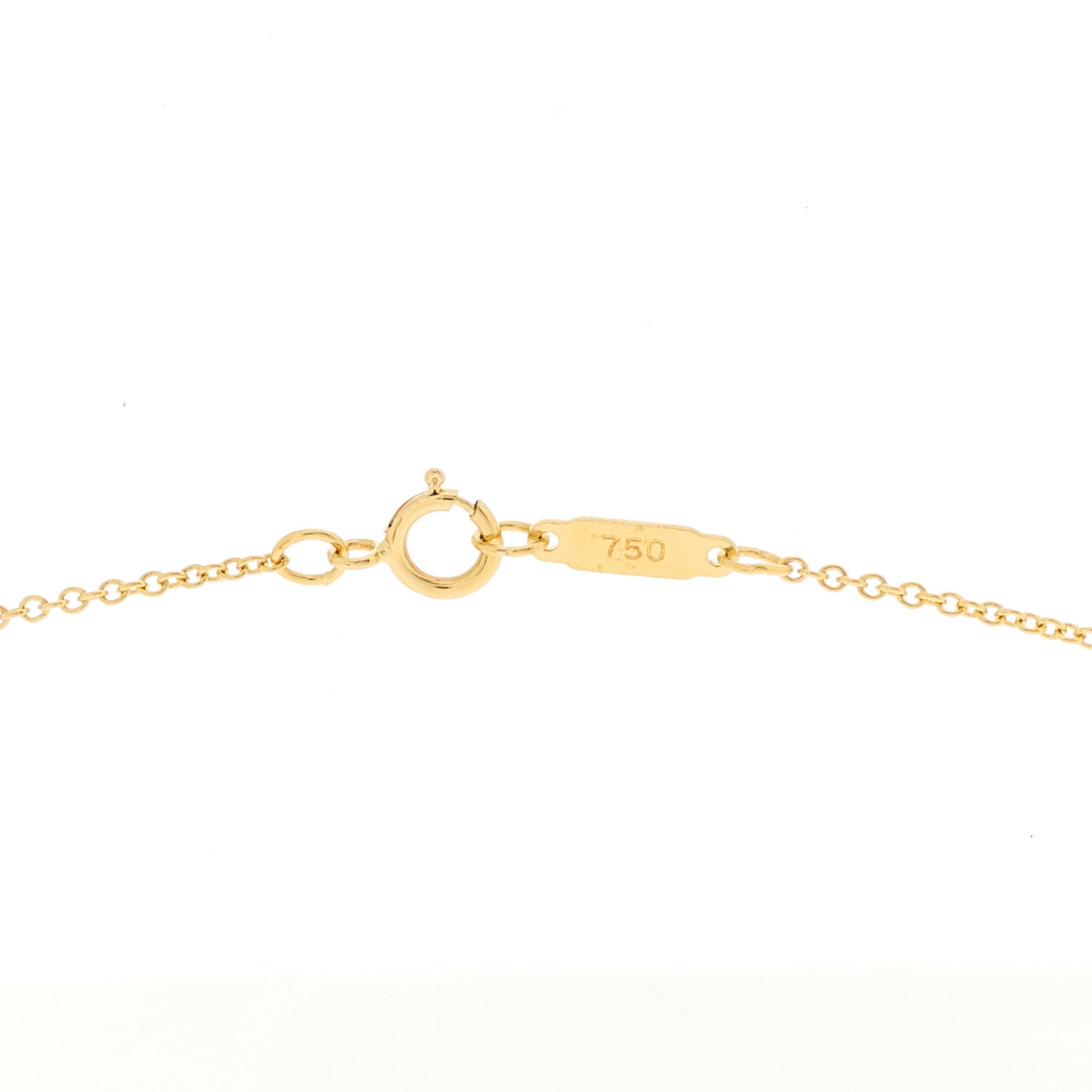 Tiffany 18k Yellow Gold Cross Stitch Pendant Necklace 4 of 6