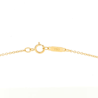 Tiffany 18k Yellow Gold Cross Stitch Pendant Necklace 4 of 6
