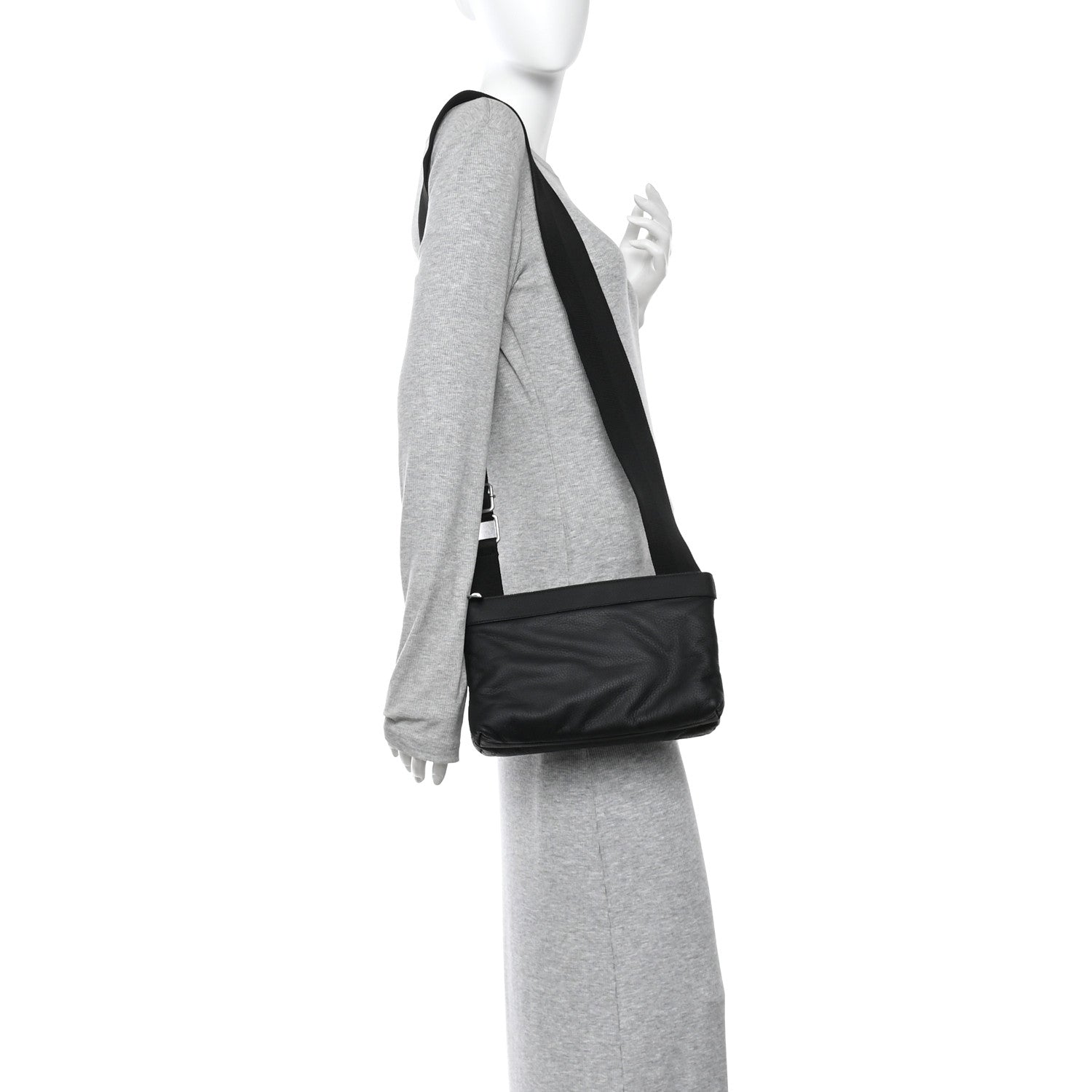 Bottega Veneta Grained Calfskin Duo Bag Black 2 of 10