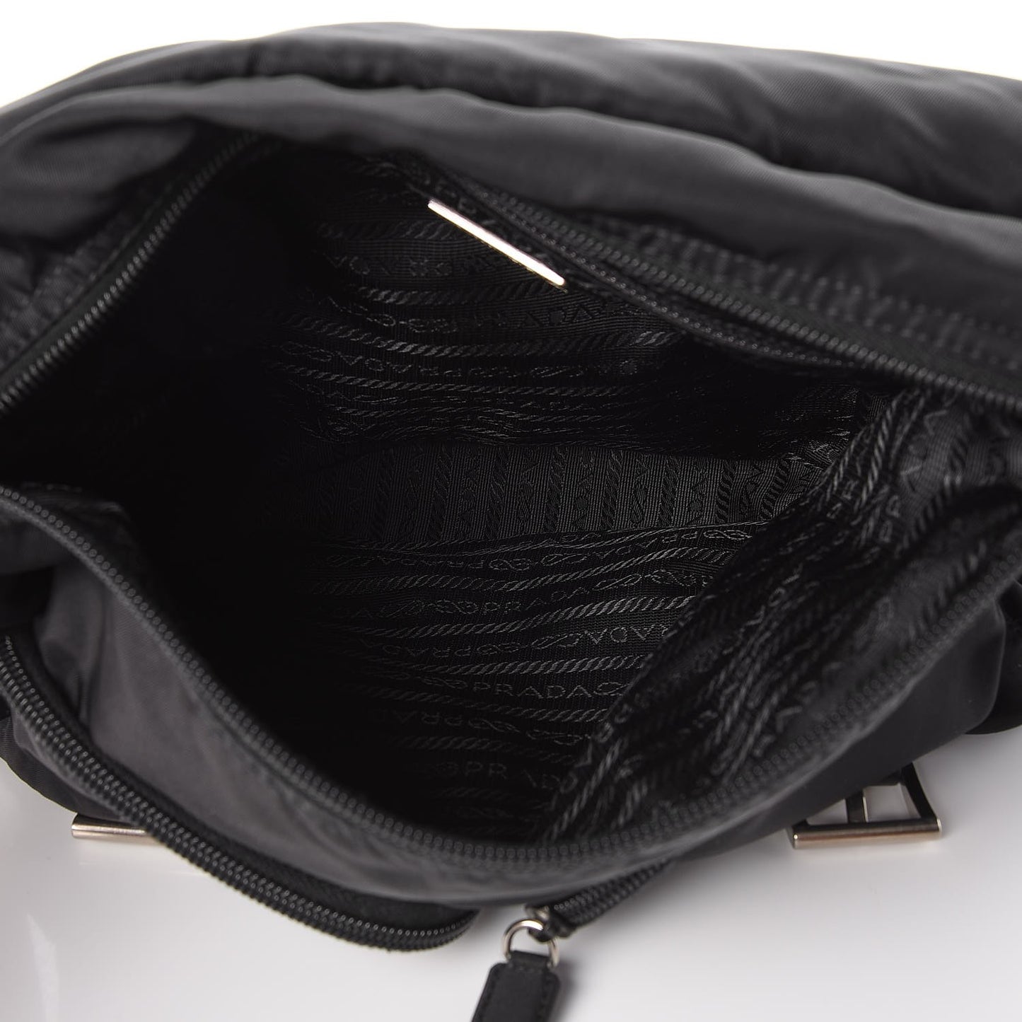 Nylon Vela Messenger Bag Black