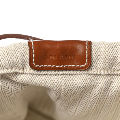Hermes Canvas Barenia Fourbi 25 MM Pouch Naturel Fauve 8 of 8