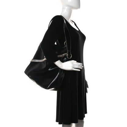 Proenza Schouler Calfskin Large Cire Zip Hobo Black 2 of 17