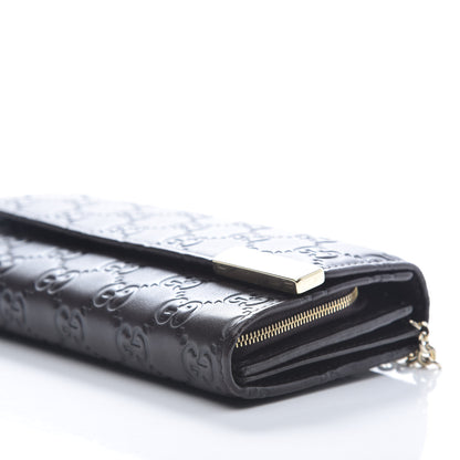 Gucci Guccissima Signature Dice Chain Wallet Chocolate 7 of 8