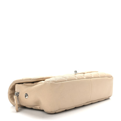 Chanel Caviar Quilted Jumbo Easy Flap Beige 4 of 9