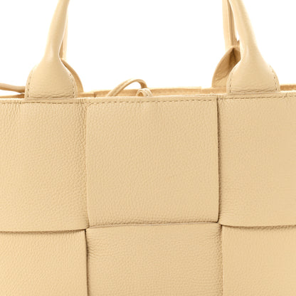 Bottega Veneta Grained Calfskin Maxi Intrecciato Mini Arco Tote Porridge 15 of 19