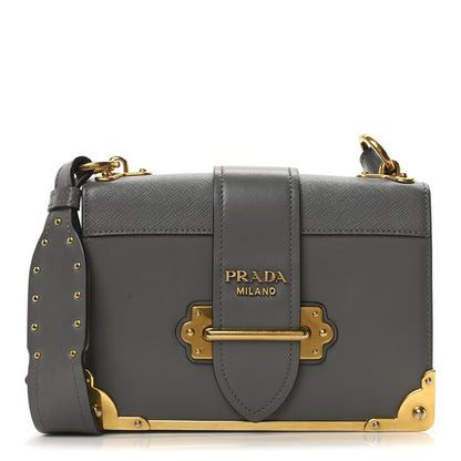 Prada City Calf Saffiano Cahier Bag Marmo 1 of 9