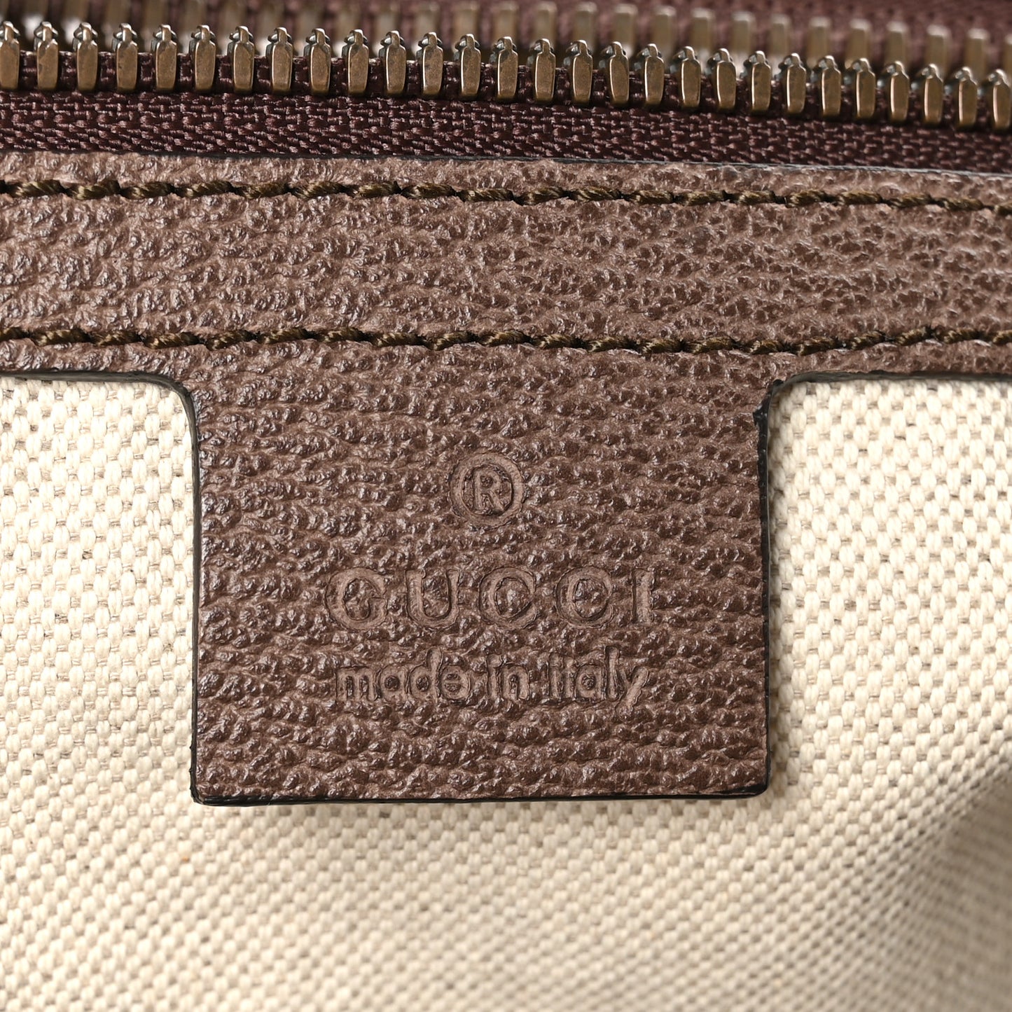 GG Supreme Monogram Textured Dollar Calfskin Web Medium Ophidia Carry-On Duffle Bag Beige Ebony New Acero