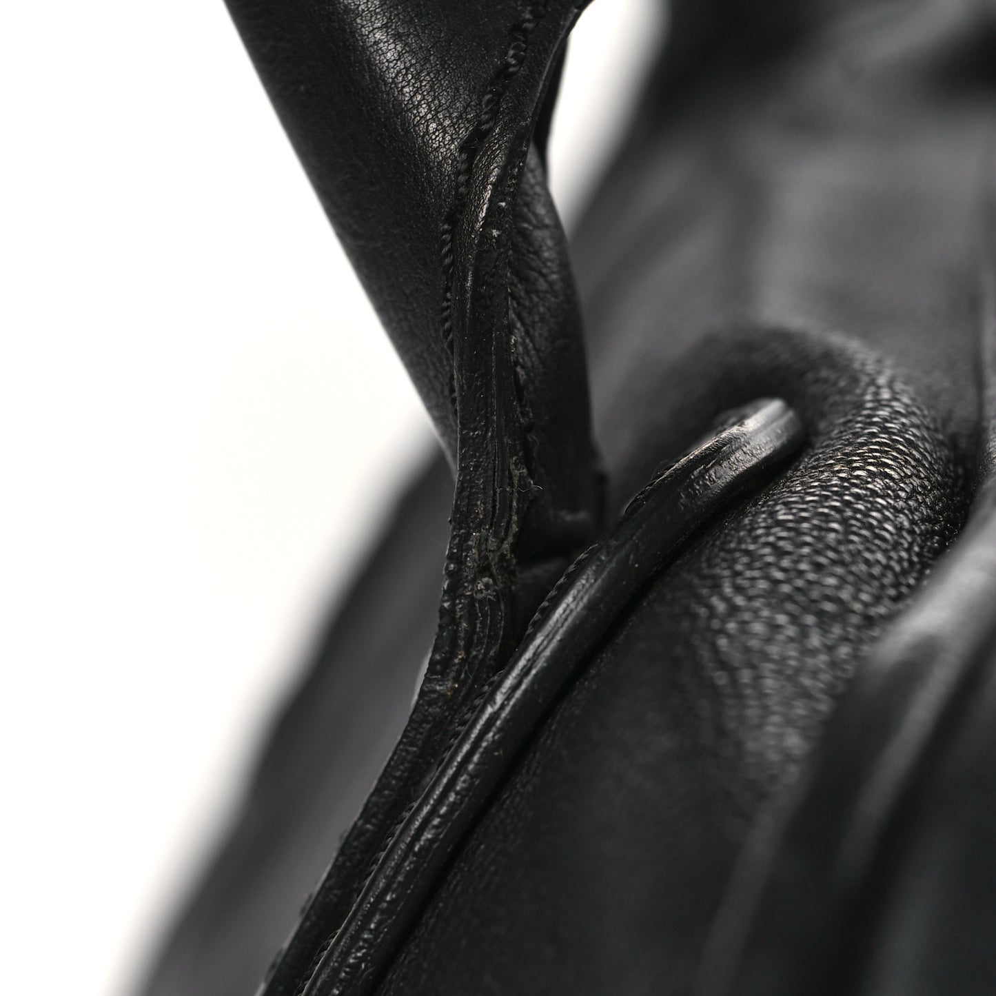 Calfskin Large Bowler Black