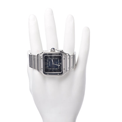 Cartier Stainless Steel 39.8mm Santos De Cartier Automatic Watch Blue 2 of 9