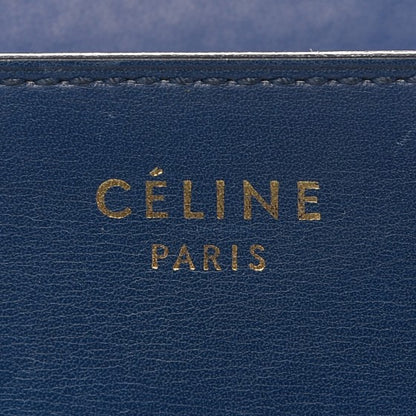 Celine Smooth Calfskin Large Classic Box Flap Bag Slate Blue 7 of 16