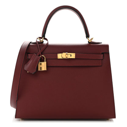 Hermes Epsom Kelly Sellier 25 Rouge H 1 of 10