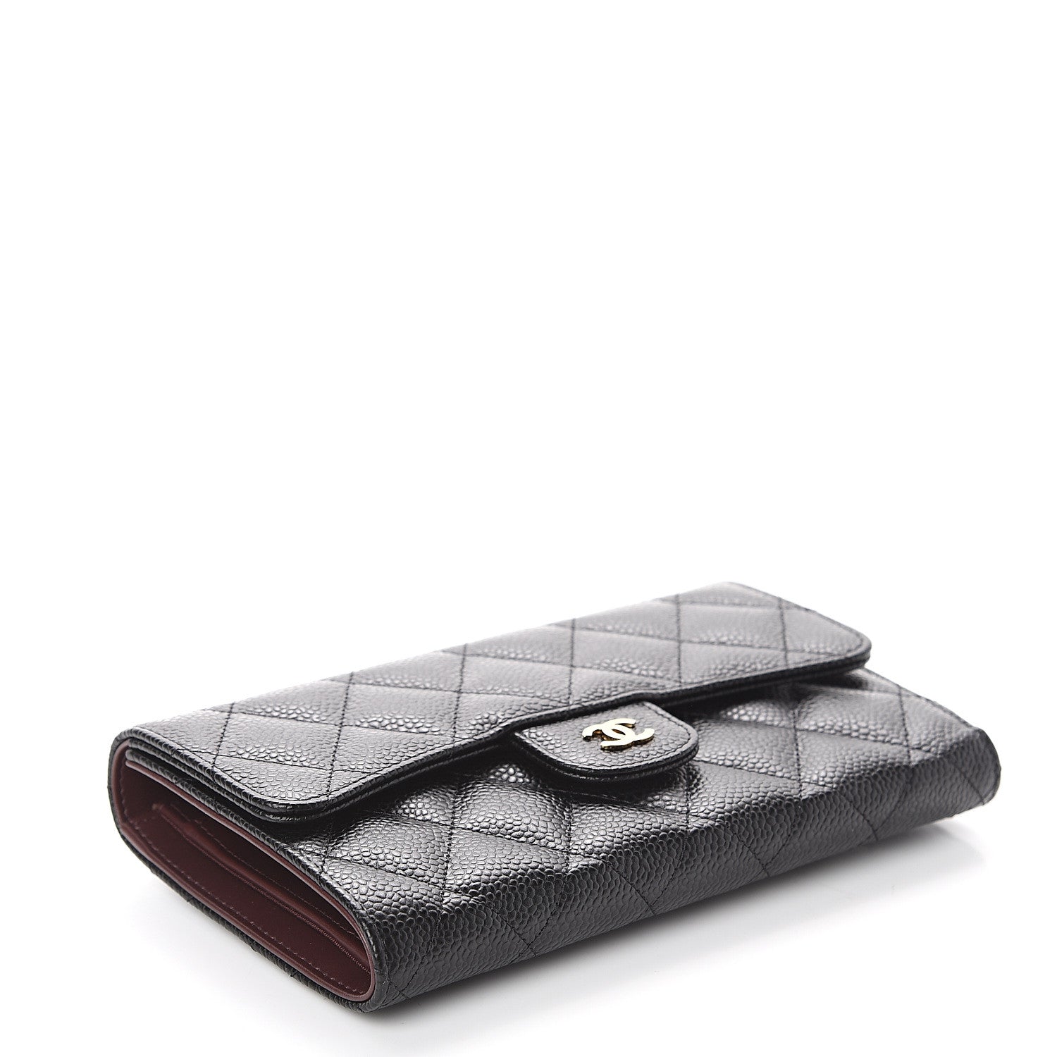 Chanel Caviar Quilted Large Flap Wallet Black 3 of 7
