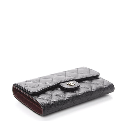 Chanel Caviar Quilted Large Flap Wallet Black 3 of 7