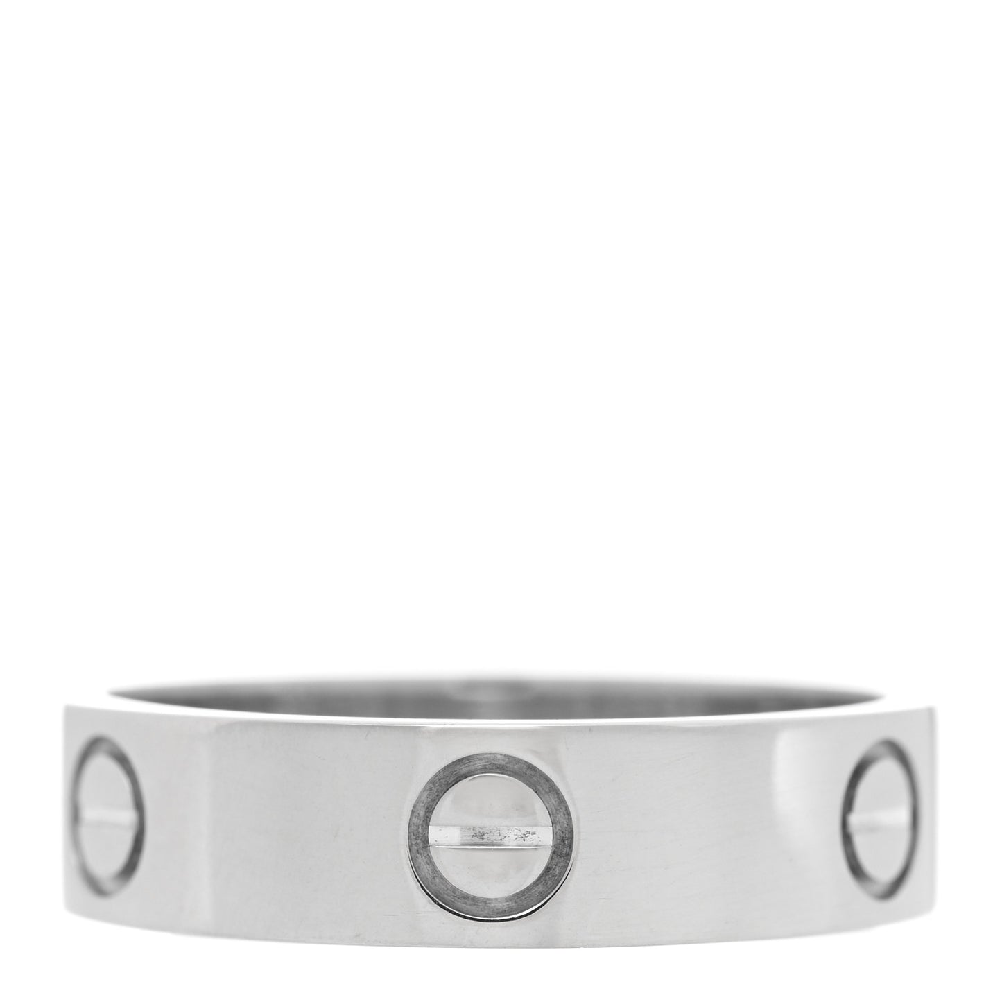 18K White Gold 5.5mm LOVE Ring 61 9.5