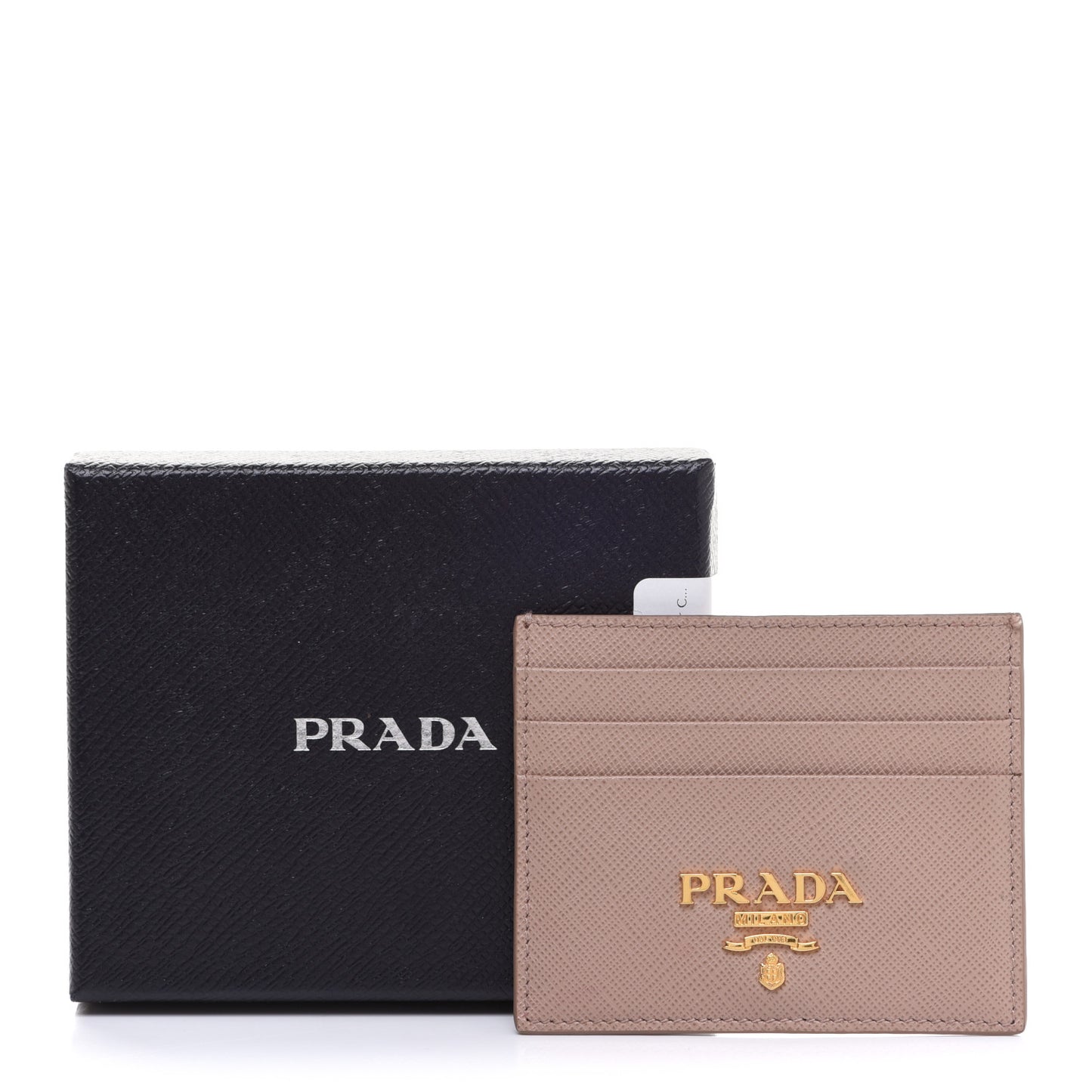 Saffiano Metal Card Holder Cammeo