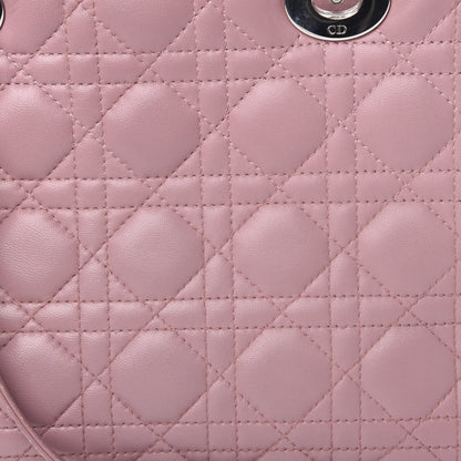 Christian Dior Lambskin Cannage Medium Lady Dior Pink 14 of 16