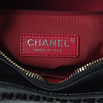 Chanel Aged Calfskin Quilted Small Gabrielle Hobo Black 7 of 11