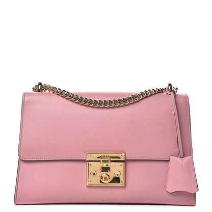 Gucci Moon Calfskin Medium Padlock Shoulder Bag Carmine Rose 1 of 14