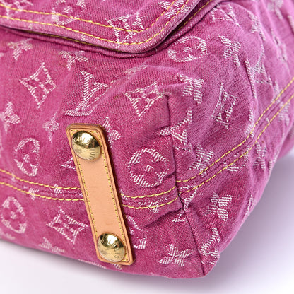 Louis Vuitton Denim Baggy GM Fuchsia 10 of 10