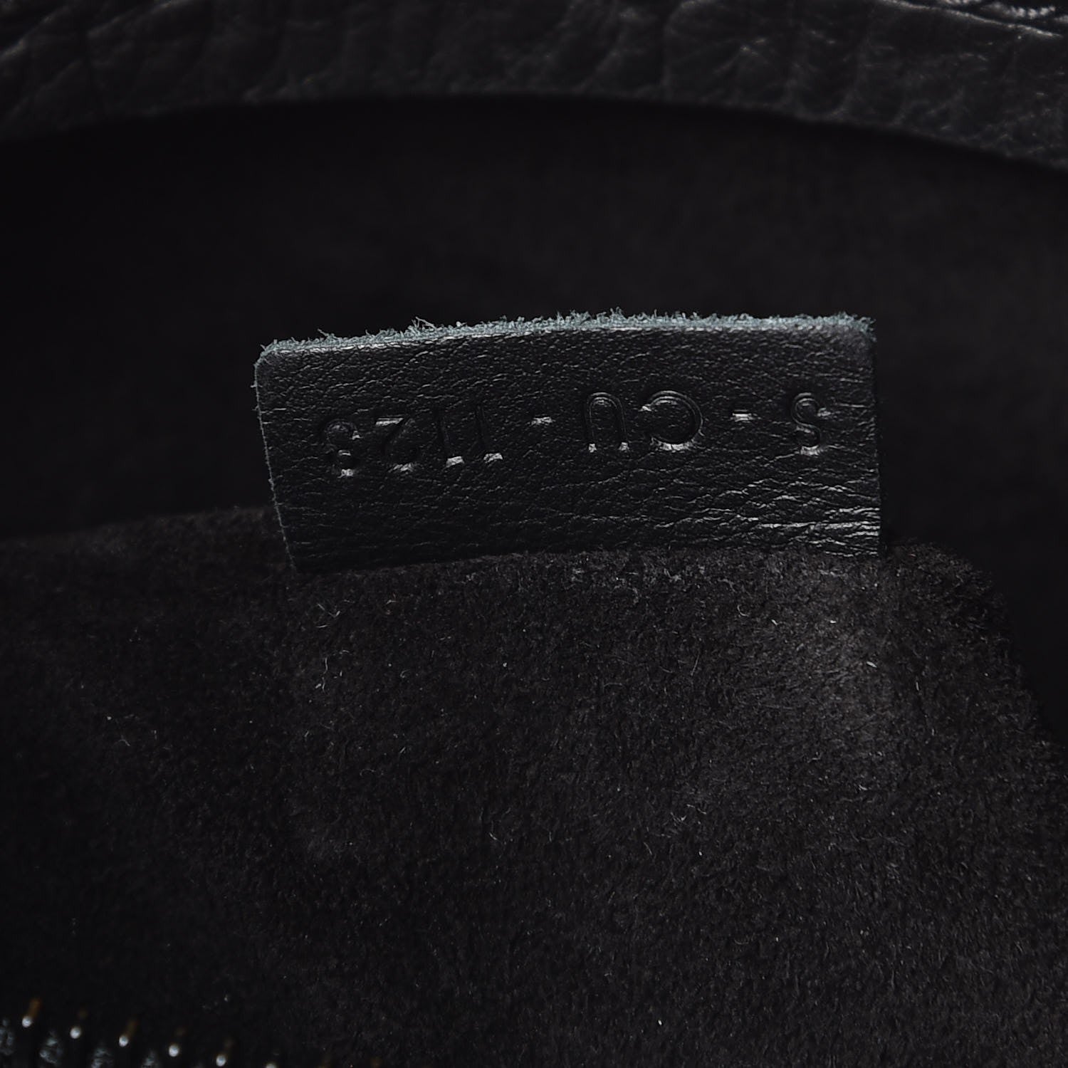 Celine Crocodile Embossed Calfskin Large Phantom Luggage Black 8 of 8