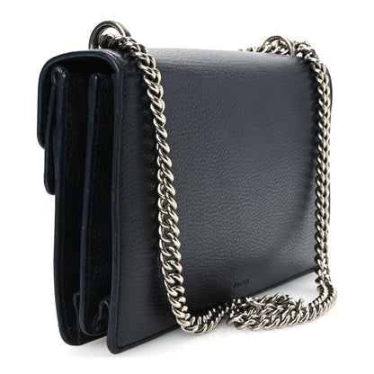 Gucci Pebbled Calfskin Small Dionysus Shoulder Bag Black 3 of 13