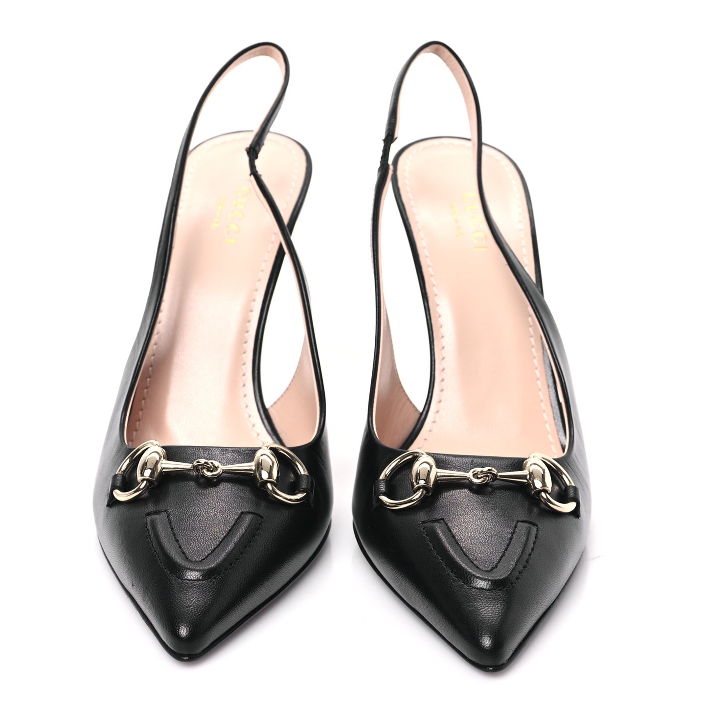 Malaga Kid Horsebit Erin 105mm Slingback Pumps 38.5 Black