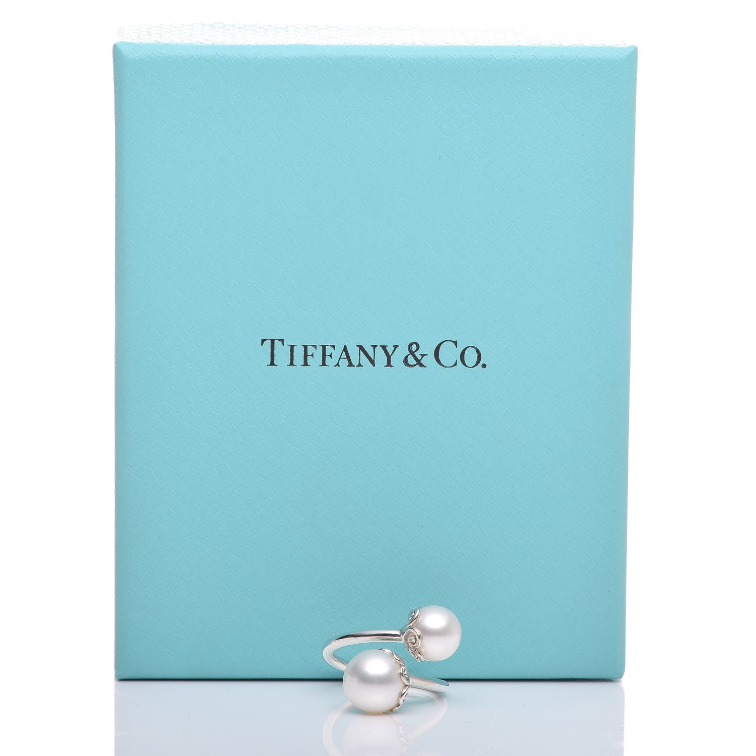 Tiffany Sterling Silver Freshwater Pearl Paloma Picasso Goldoni Heart Ring 49 5 6 of 6