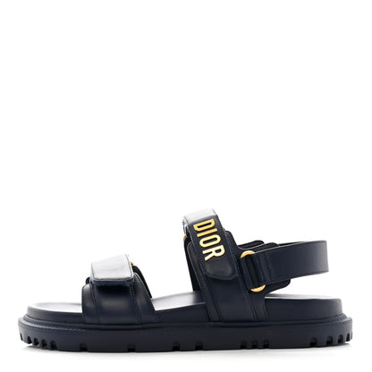 Christian Dior Lambskin Dioract 10mm Sandals 37 Pastel Night 1 of 10