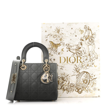Christian Dior Lambskin Cannage Gradient Small My ABCDior Lady Dior Grey 12 of 12