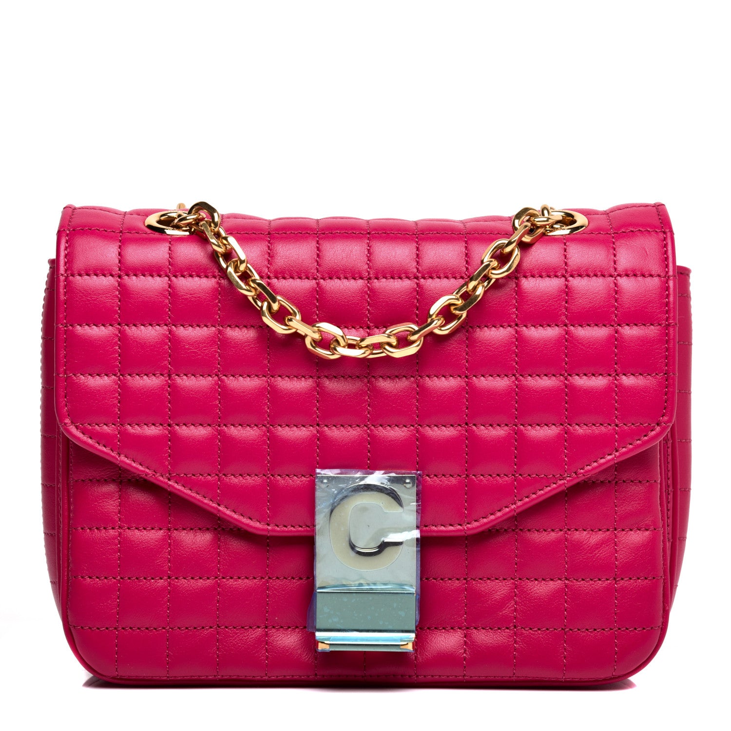 Celine Calfskin Quilted Small C Bag Pink 1 of 9