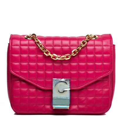 Celine Calfskin Quilted Small C Bag Pink 1 of 9