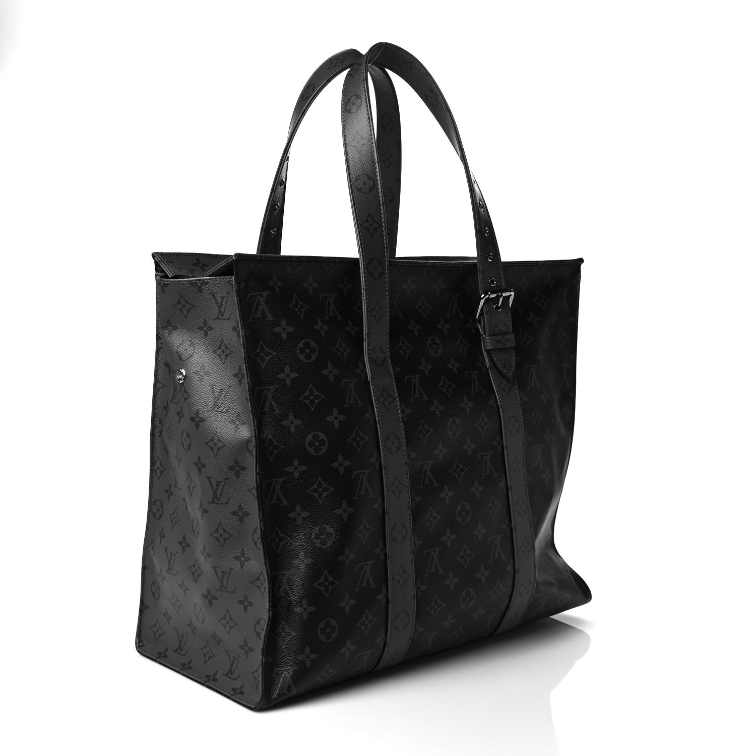 Louis Vuitton Monogram Eclipse Cabas Zippe GM Black 4 of 10