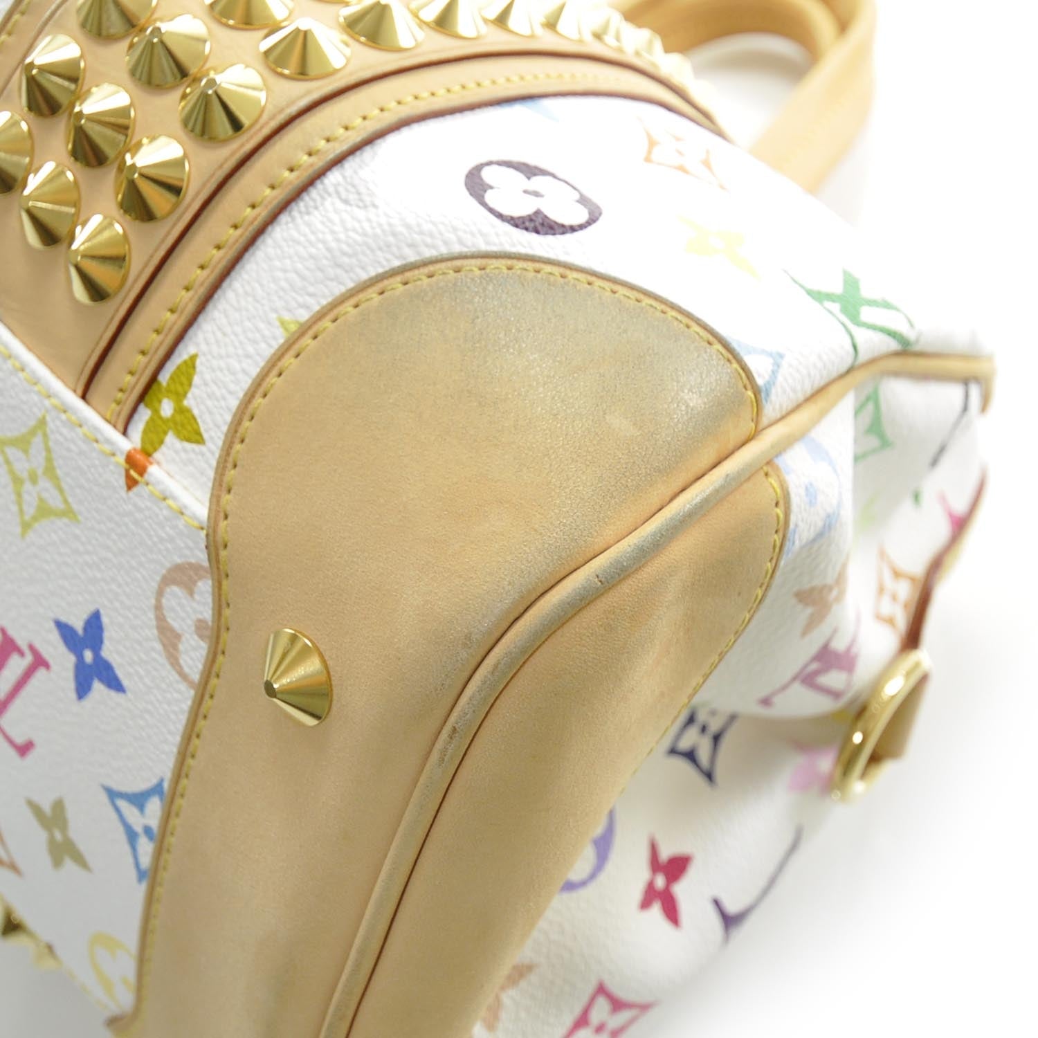 Louis Vuitton Monogram Multicolor Courtney MM White 5 of 9