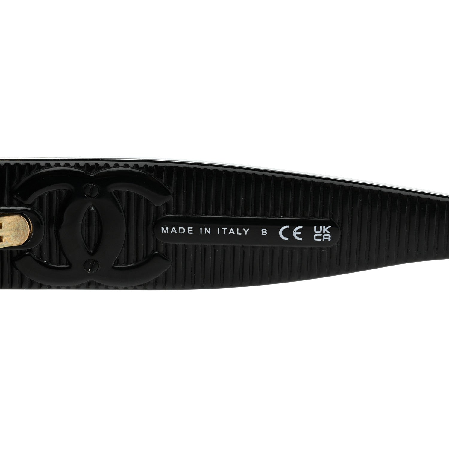 Chanel Acetate Shield Sunglasses 5495-A Black 5 of 7