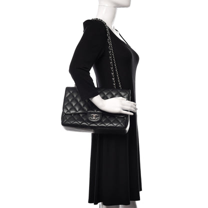 Chanel Caviar Quilted Jumbo Single Flap Black 2 of 10