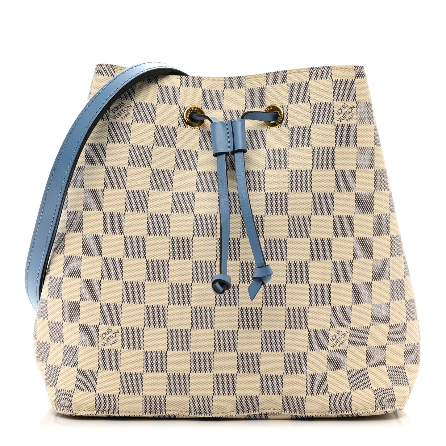 Damier Azur Neonoe MM Bleuet