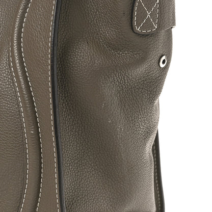 Celine Drummed Calfskin Mini Luggage Souris 9 of 11