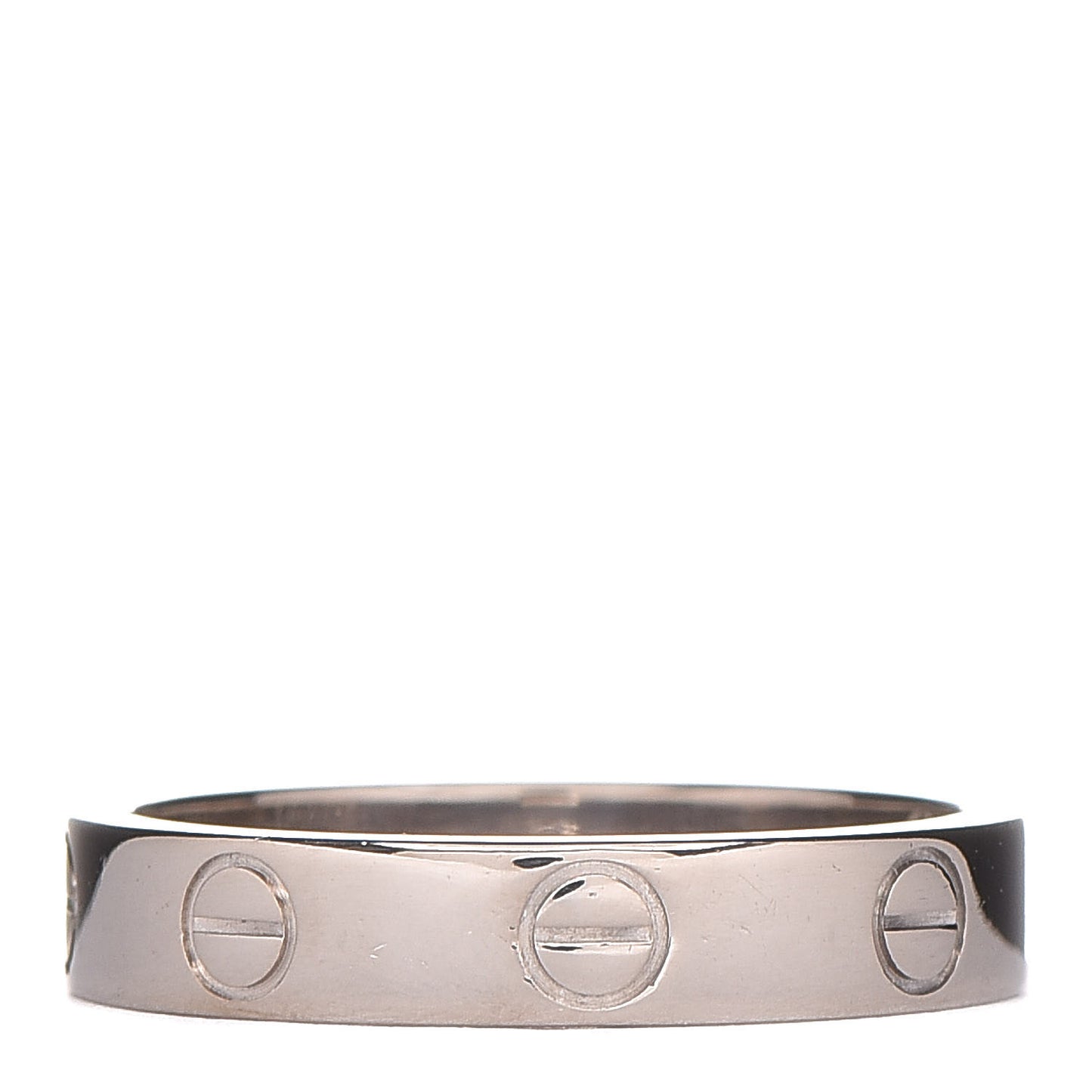 18K White Gold 3.5mm LOVE Wedding Band Ring 51 5.75