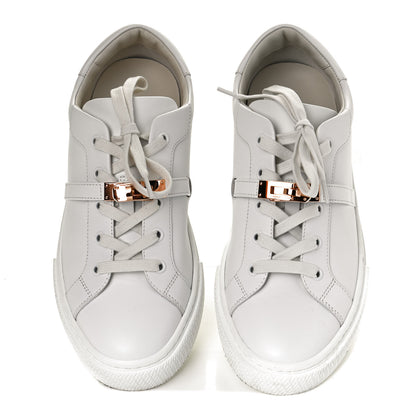 Hermes Calfskin Day Sneakers 40 White 5 of 10