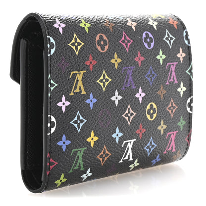 Louis Vuitton LV x TM Monogram Multicolor Victorine Wallet Black 3 of 6