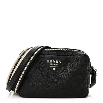 Prada Vitello Daino Soft Camera Crossbody Black 1 of 11