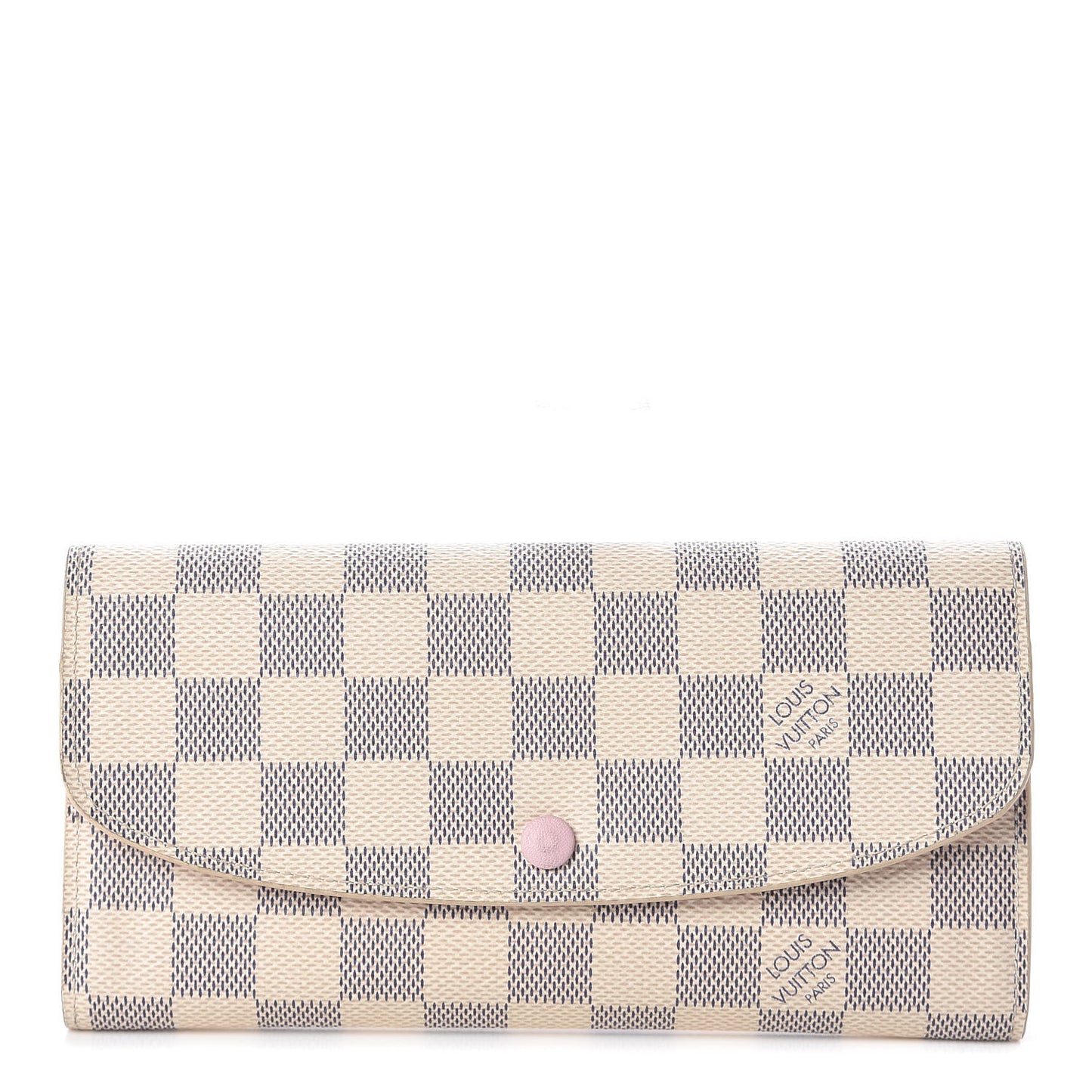 Damier Azur Emilie Wallet Rose Ballerine
